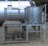 Image for Dual 100 gallon salad dressing style mixer, Dixie style mixer, tanks mounted on Stainless Steel platform