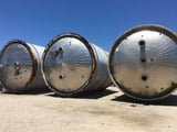 Image for 50000 gallon 304 Stainless Steel mix tank, 135 fv/psi, 18' dia x 24' straight side, 50 HP top agitator, #1271478 (3 available)