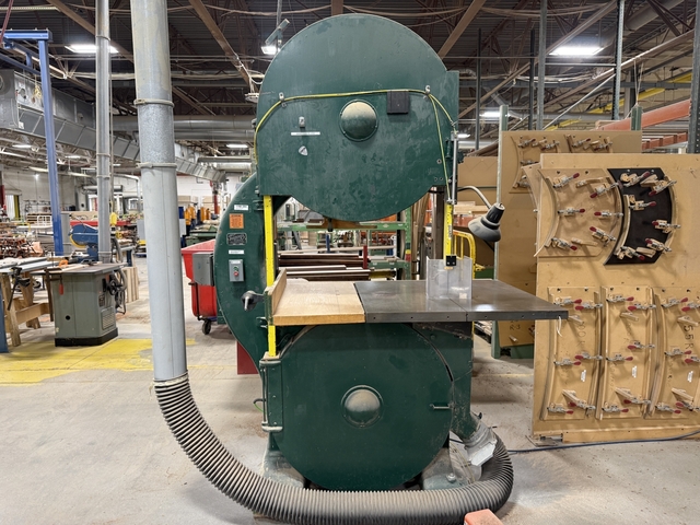 36" Tannewitz #GHE, Vertical Band Saw, 36" throat, 18-1/2" under guide, 36" wheels, 7.5 HP, 35" x 37" table