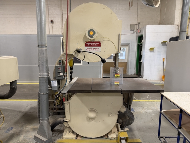 36" Tannewitz #GHE, Vertical Band Saw, 36" throat, 18-1/2" under guide, 36" wheels, 7.5 HP, 35" x 37" table