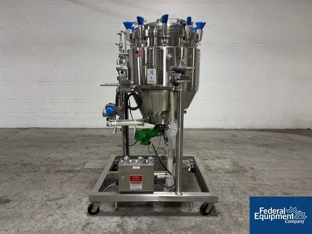 52.84 gallon Holloway America, Bioreactor, 316L Stainless Steel, 200 liter, 43/145 psi, 28" diameter x 20"