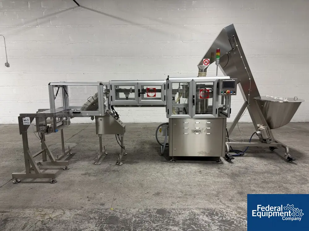 Capmatic #PLUNGER-SORTER, Plunger Sorting & Feeding System, hopper elevator, Stainless Steel