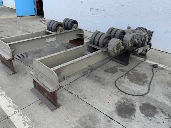 8 Ton, Webb #T-24, tank turning roll set, 16000 lb., 12" rubber wheel, forwrd/reverse, foot pedal