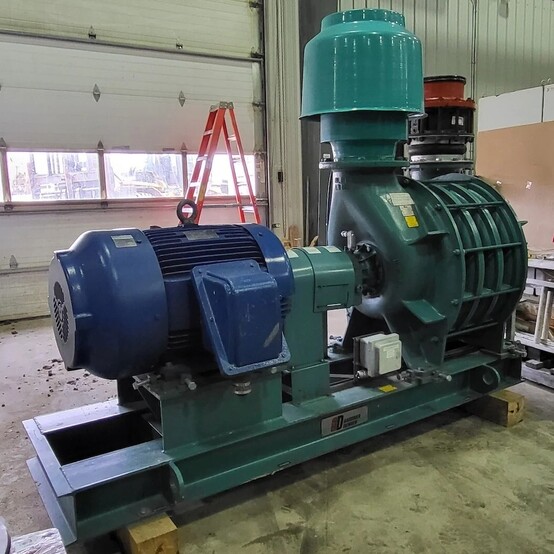 150 HP Hoffman #75104-AD01, Multi-Stage Centrifugal Blower, digital controls, skid mounted, 3600 RPM, 136