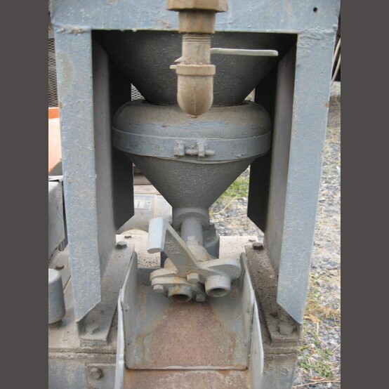12" x 12" Pan American #E, PE1 Simplex Mineral Jig, 1/2" water inlet, 18" jig-side pulley, 0.75 HP Howell