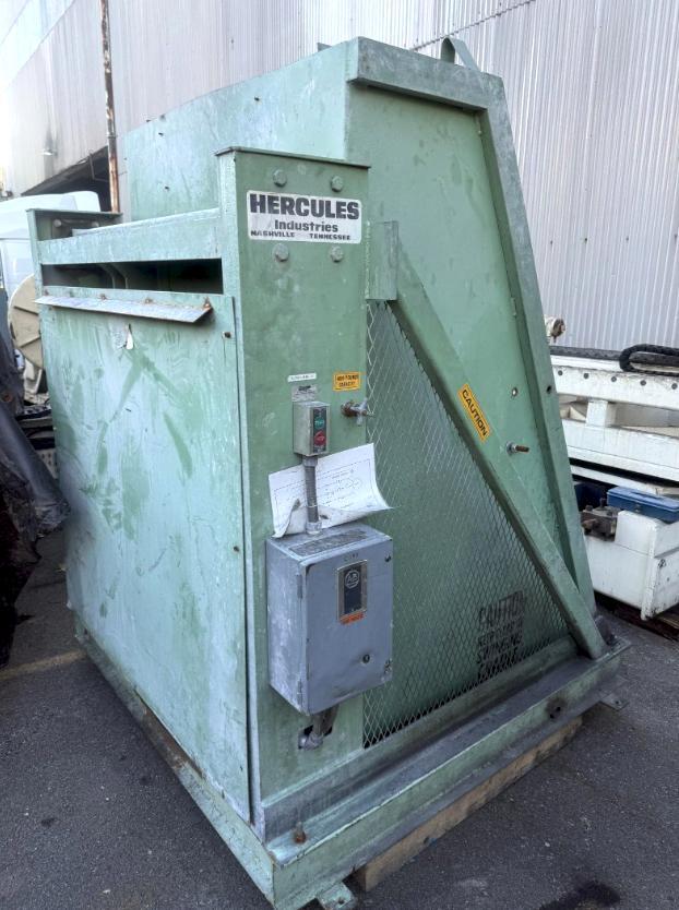 60 cu.ft. Hercules #HI-635-Special, powered tilt dump hopper, 4000 lb., 48" W x 48" D x 68" H