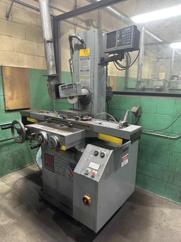 6" x 18" Parker Majestic #2Z, surface grinder, power elevation, 1.5 HP, 2004