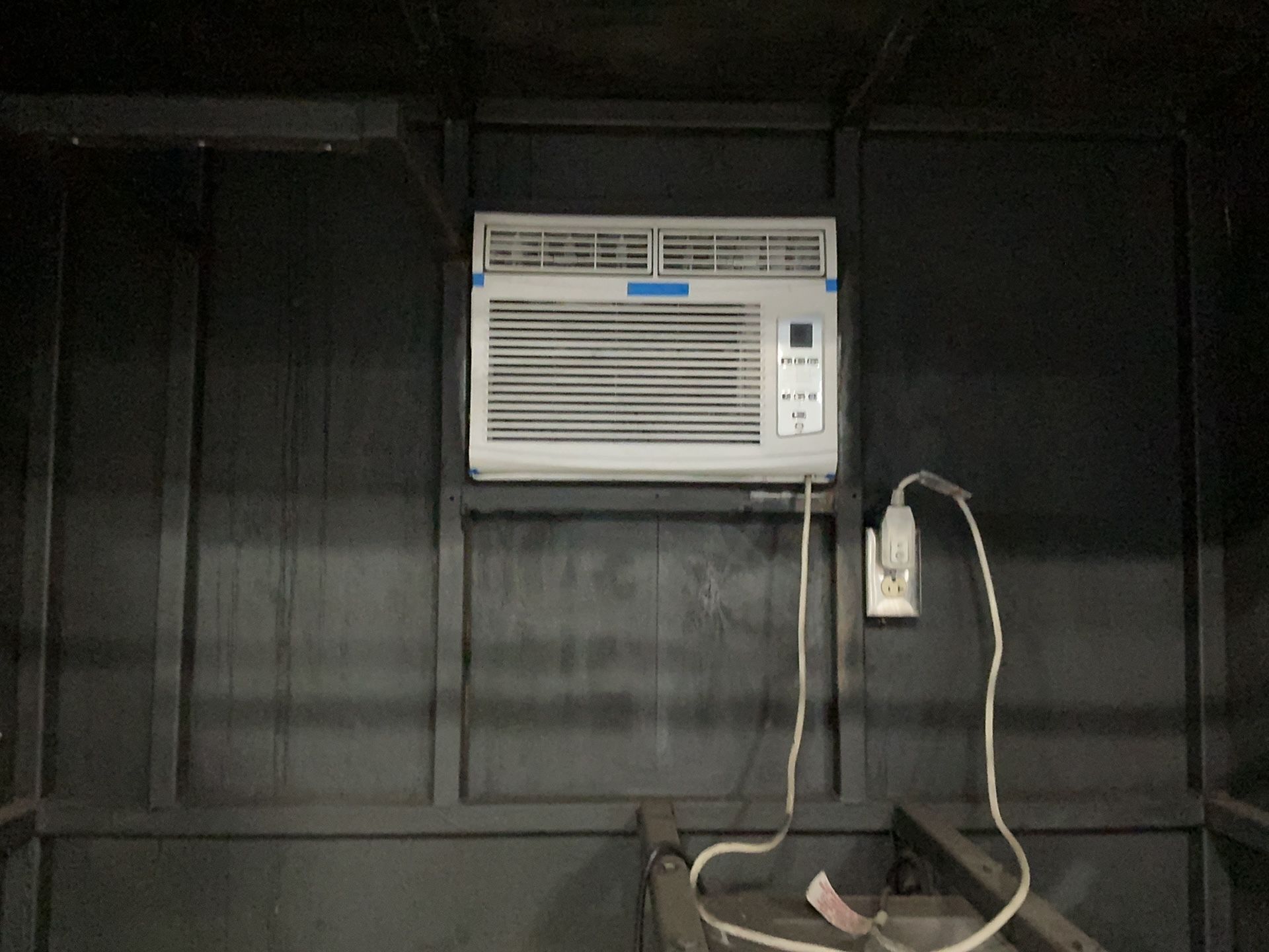 Denshijiki Industry, wet bench, 59" x 55" x 91" enclosure space, sink basin, GE air conditioning unit