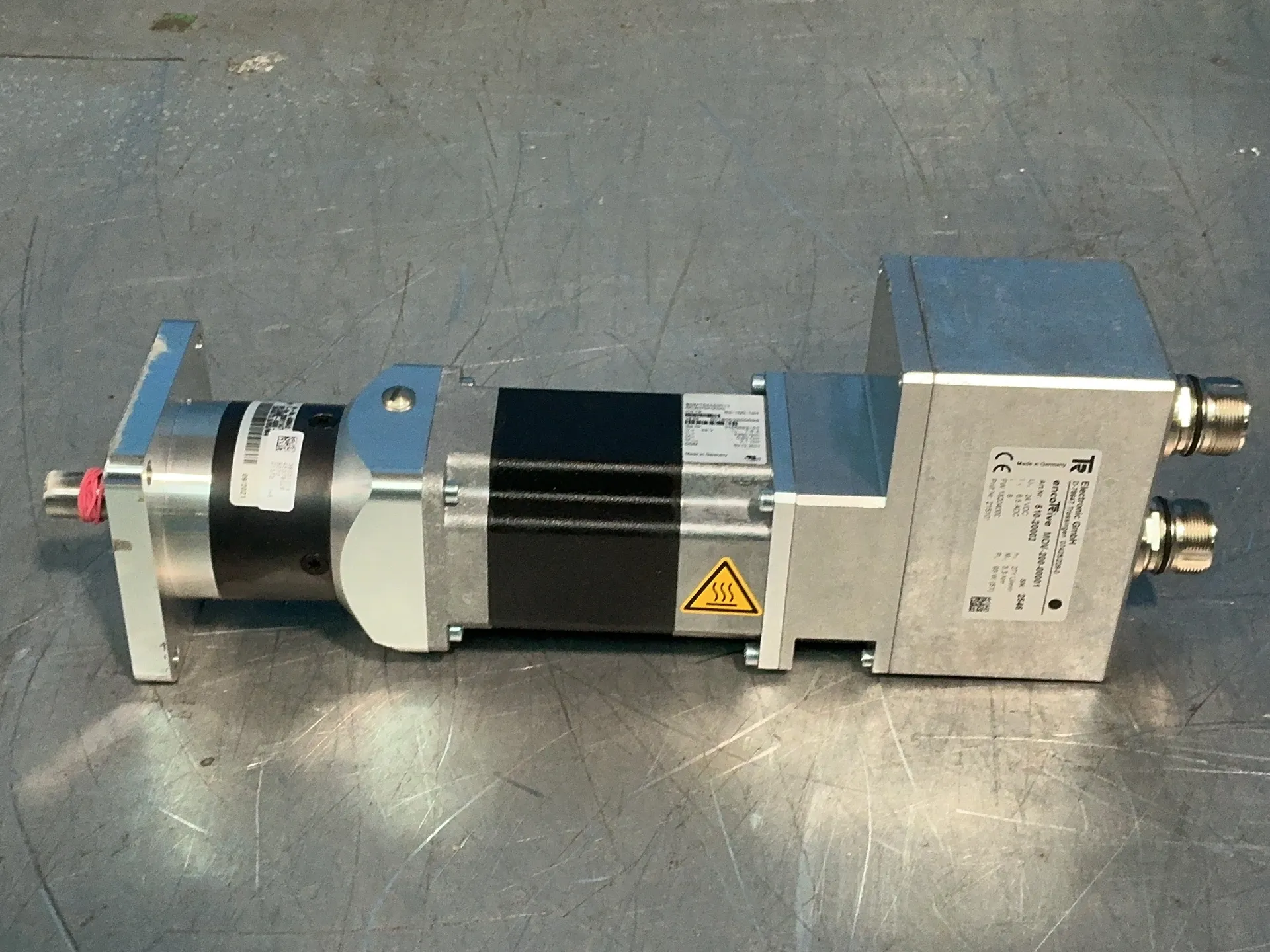 Encotrive #MOV-200-00001, servo motor w/ p, 8:1 ratio, 48 Volts, 7.6 A