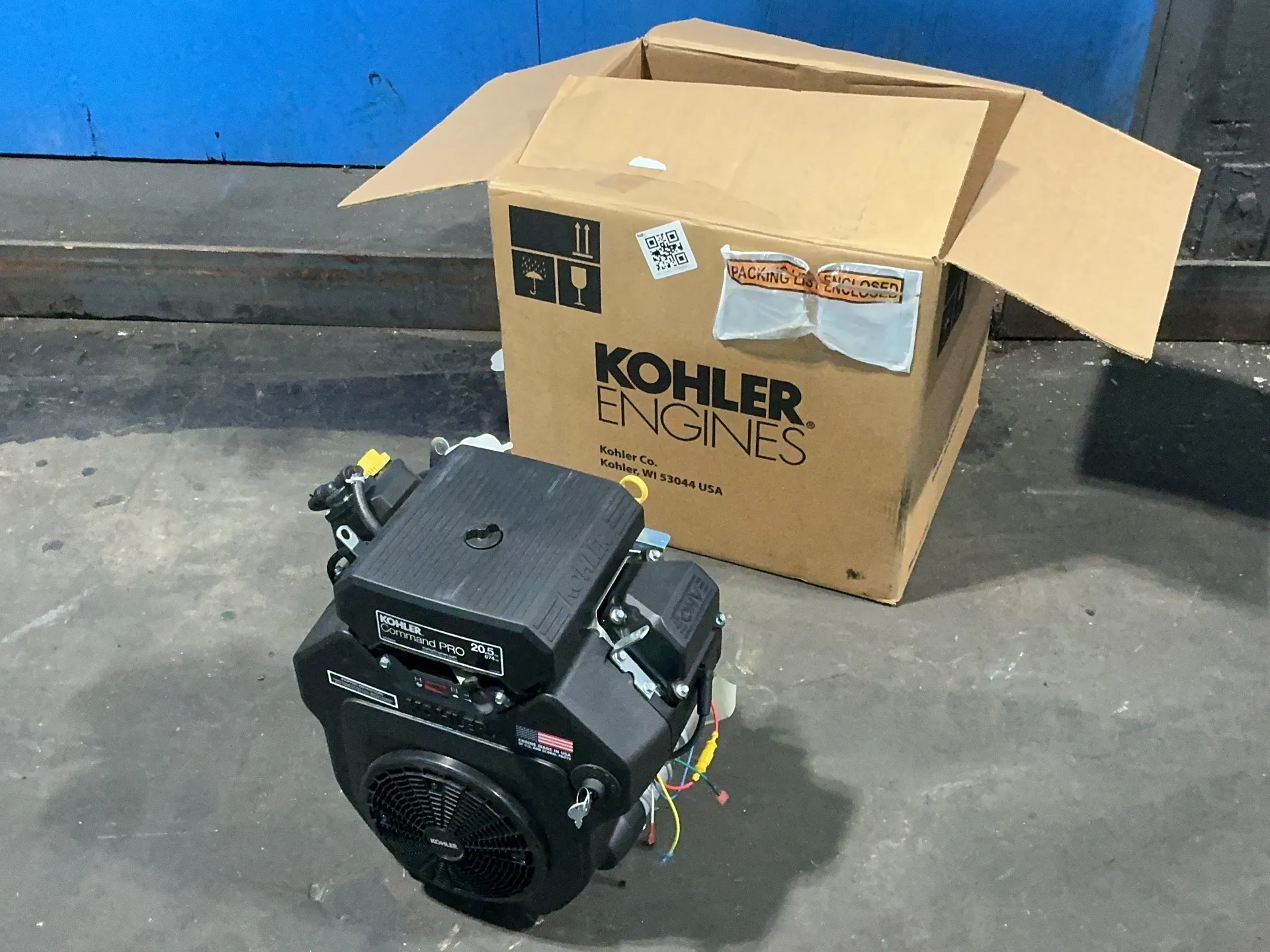 Kohler Command Pro #CH640, gas engine, 20.5 HP, 674 centers, 2022