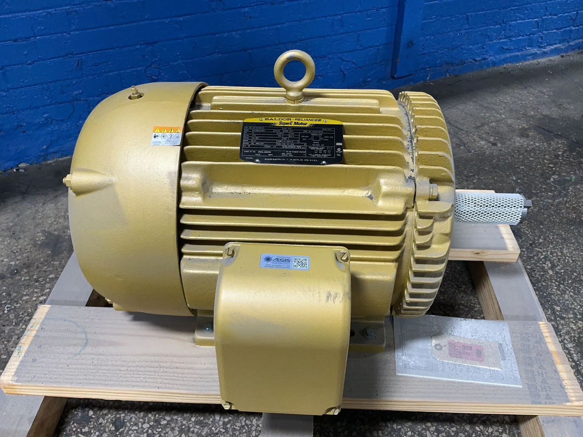32 HP 1775 RPM Baldor-Reliance #1211162230-20, Frame 324T, 3 phase, 60 Hz, 230/460 Volts
