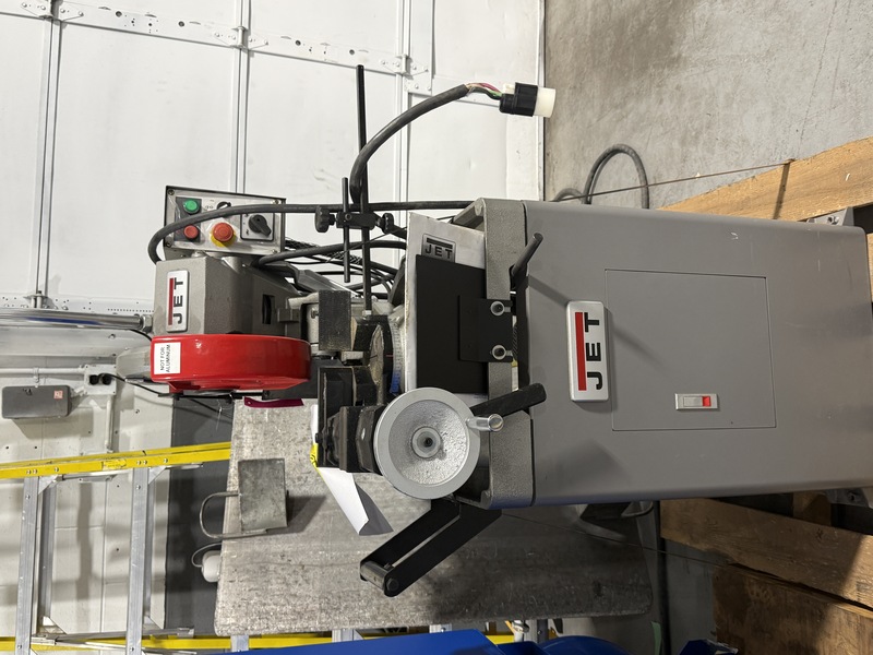 3-1/2" JET #CS-315, manual ferrous cold saw, 4-11/16" vise opening, 3-1/8" x 3-1/8" square at 90&deg;, 2 HP, 230