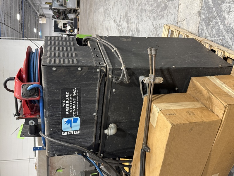 PSC #ES429K424A-208, electric pressure washer, 2900 PSI, 7.5 HP, 24 KW input, 208 V., 3 phase, 114 hours