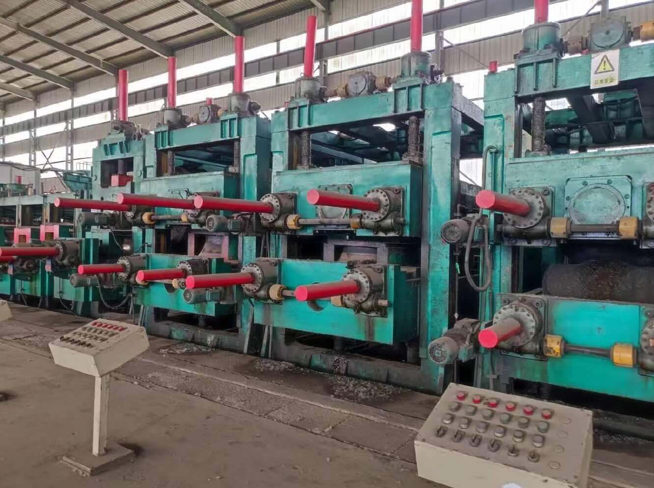 26" x .87" API, tube mill line, 12-13/16"-26" diameter, 1/4"-7/8" wall, 2000 KW HF welder, (4) 600 KW