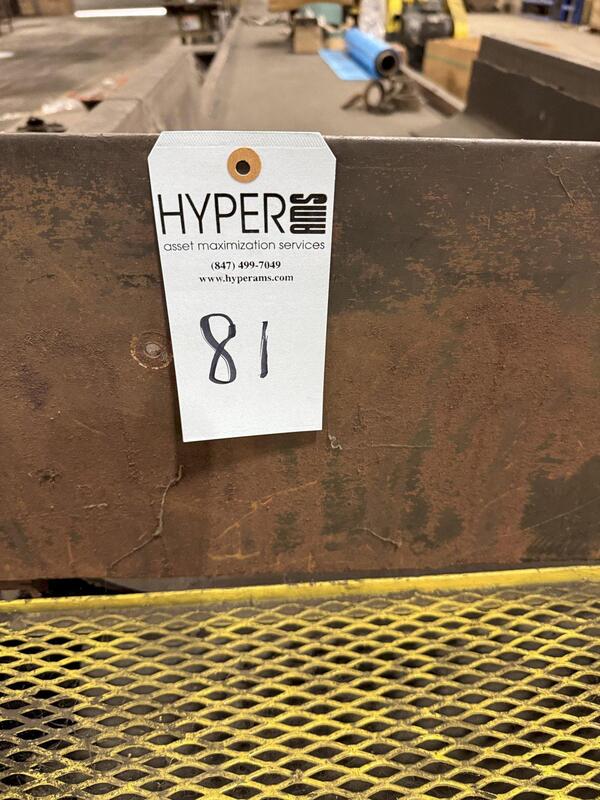 36" wide x 80' long, Flat Belt Conveyor w/ Drive