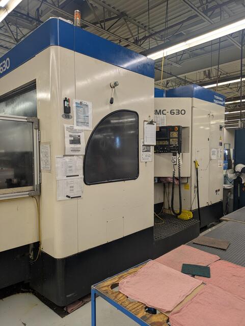 Toshiba #BMC-630, 4-Axis CNC Horizontal Machining Center, 39.3" X, 31.5" Y, 33.4" Z, (2) 24.75" pallets, 20