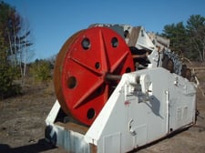 25000 lb. Littell #C-250, 30" x .156", cradle/straightener, pneumatic peeler/kick-out, variable speed