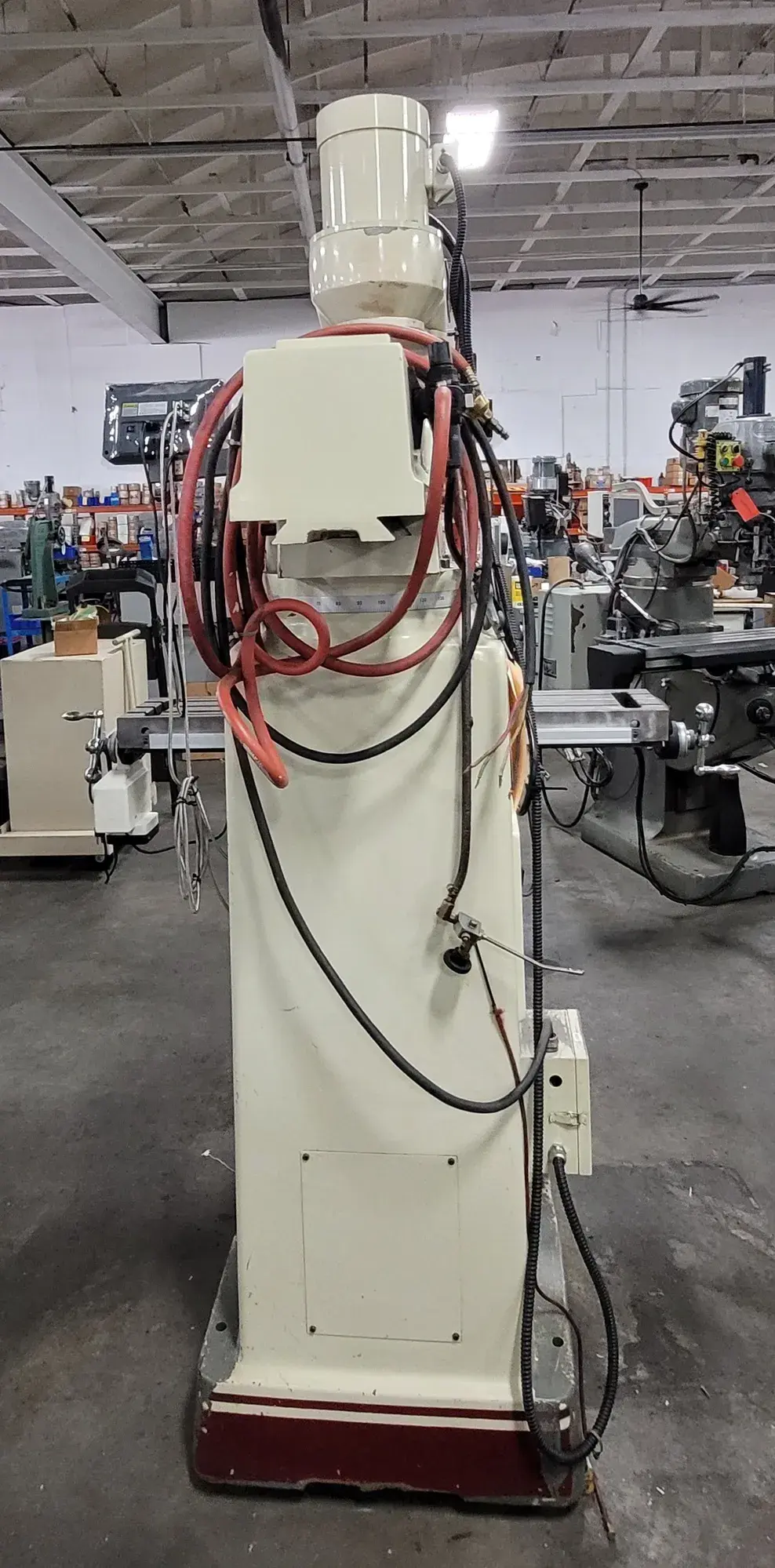 Acer #ULTIMA-4VK, vertical mill, 10" x 50" table, 5 HP, 40 taper, 70-3600 RPM, power drawbar, power feed