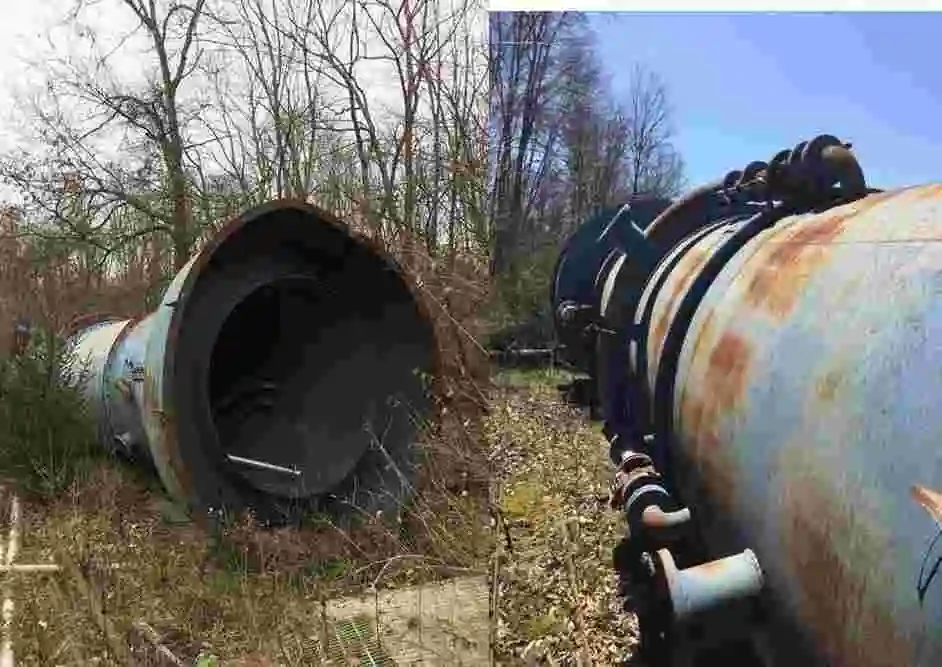 Steam Well, rising current mineral separator, froth flotation, 4' diameter x 30' long, AS IS