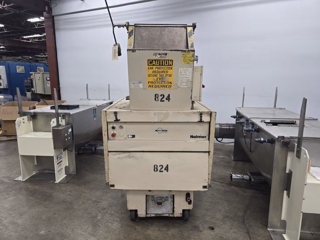 12" x 20" Nelmor #RG1220P1, open rotor granulator, Regal sound suppression enclosure, 10 HP
