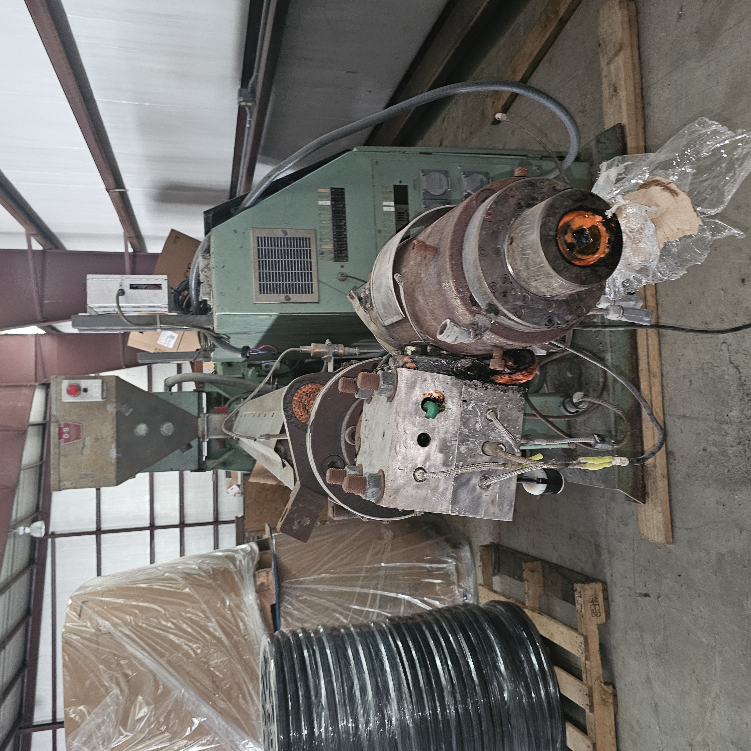 4.5" Davis Standard #MV45IN45, extruder, 24:1 L/D, water cooled, non-vented, 1998