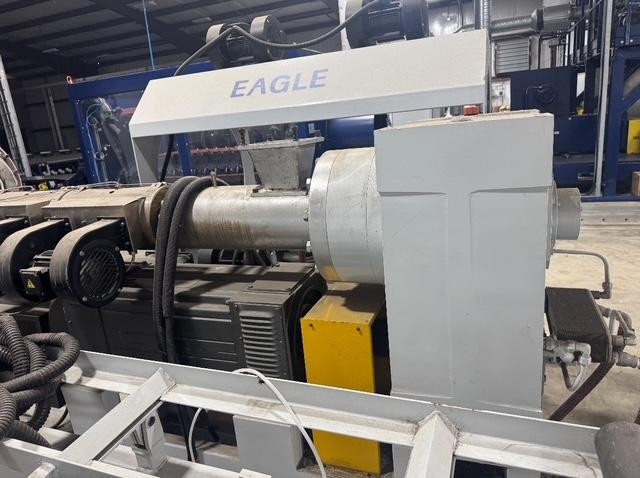 Eagle #190/38-125/25, HDPE pipe extrusion line, dual single screw, NEW