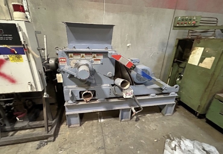 Herbold #SMS-45/60, disintegrator, classified document destruction, 5 rotor & 3 bed knives, 1,100 lb/hr, NSA