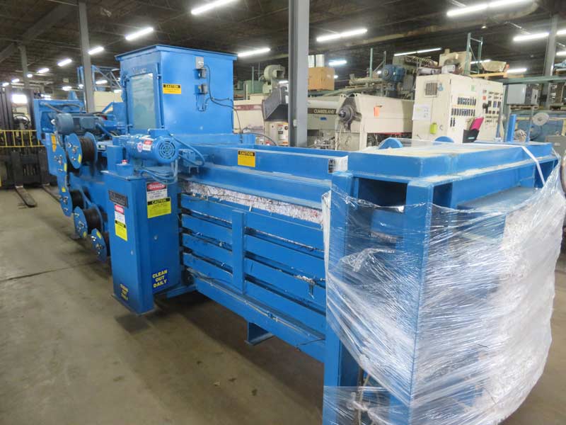 Balemaster #BB-Series, auto-tie baler, 30" x 36" bale, 28" x 32" feed chute, 6" cylinder, 20 HP, PLC
