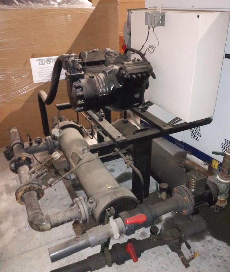 30 Ton, AEC #NECW1-30, water cooled chiller, Copeland compressor, R-22, 460 V., 3 Ph., 48 FLA, 1999