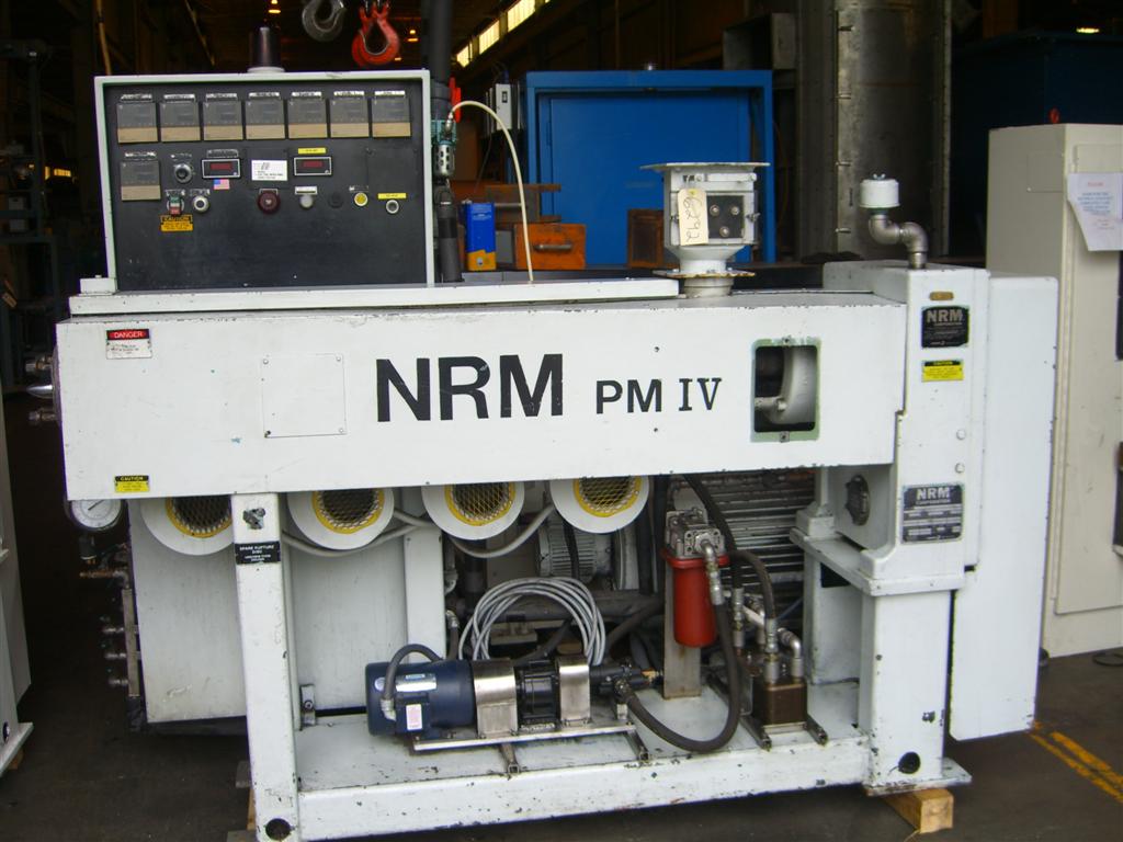 2.5" NRM, extruder, 24:1 L/D, air cooled, 75 HP AC, Magnetek AC inverter