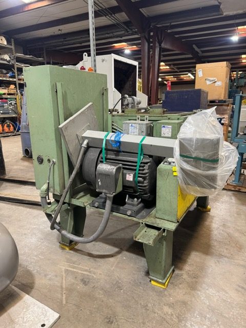 16" x 24" Granutec #TFG-1624, plastic granulator, 75 HP, 3 knife open rotor, 2 bed knives, Flexicon screw