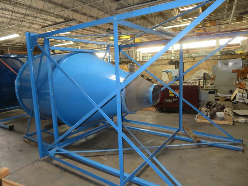 Sterling #9917EL, elutriator system, 10,000 lb/hr, 30 HP take off blower, 25 HP feed blower, #19 cyclone