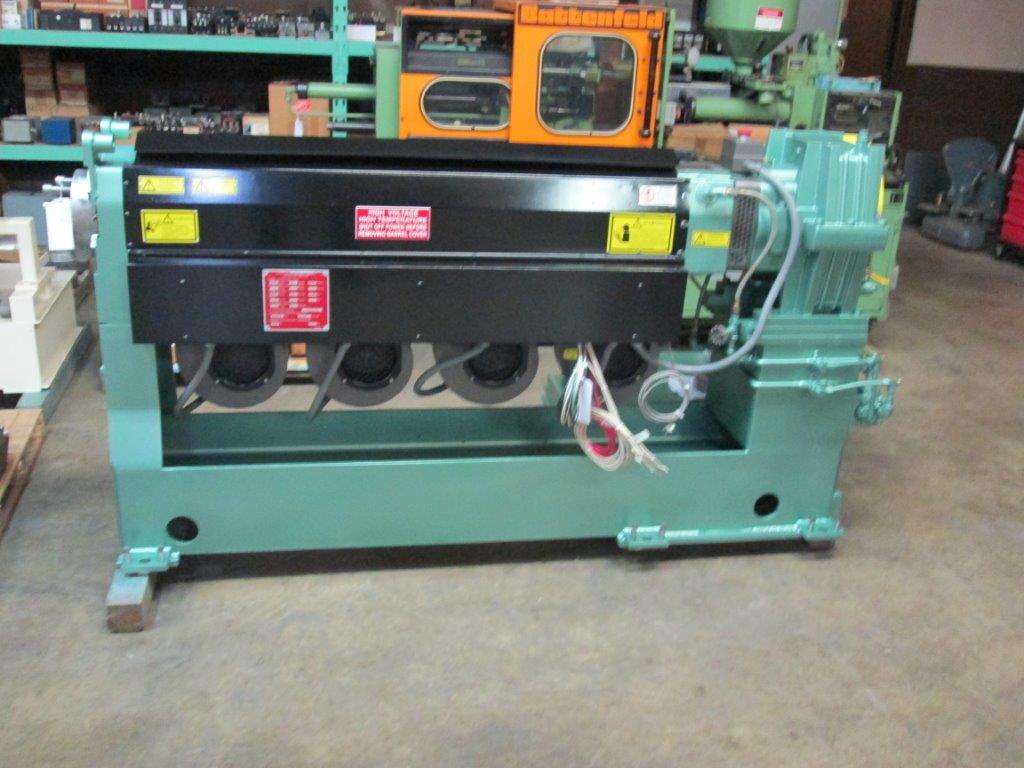 2" Davis Standard, extruder, 30:1 L/D, air cooled, barrier screw, new 30 HP AC motor & drive, rebuilt