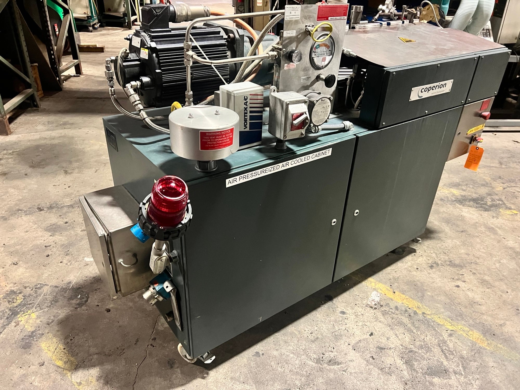 0.7" Coperion #ZSK-18-ML, twin screw extruder, 18mm, 15 HP, water cooled, 43.3" centerline, 460 V., 2008 (3