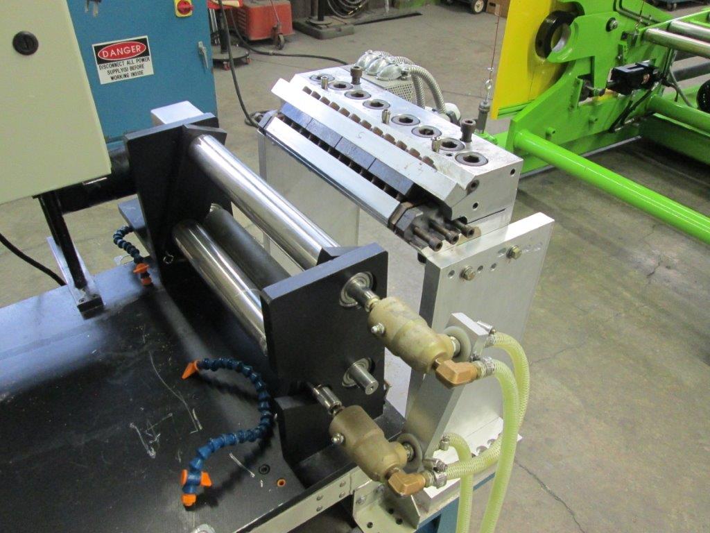 Brabender, lab sheet line, 3-roll 2" x 14", winder, Univex take off, 12" Cloeren sheet die, 115 V.