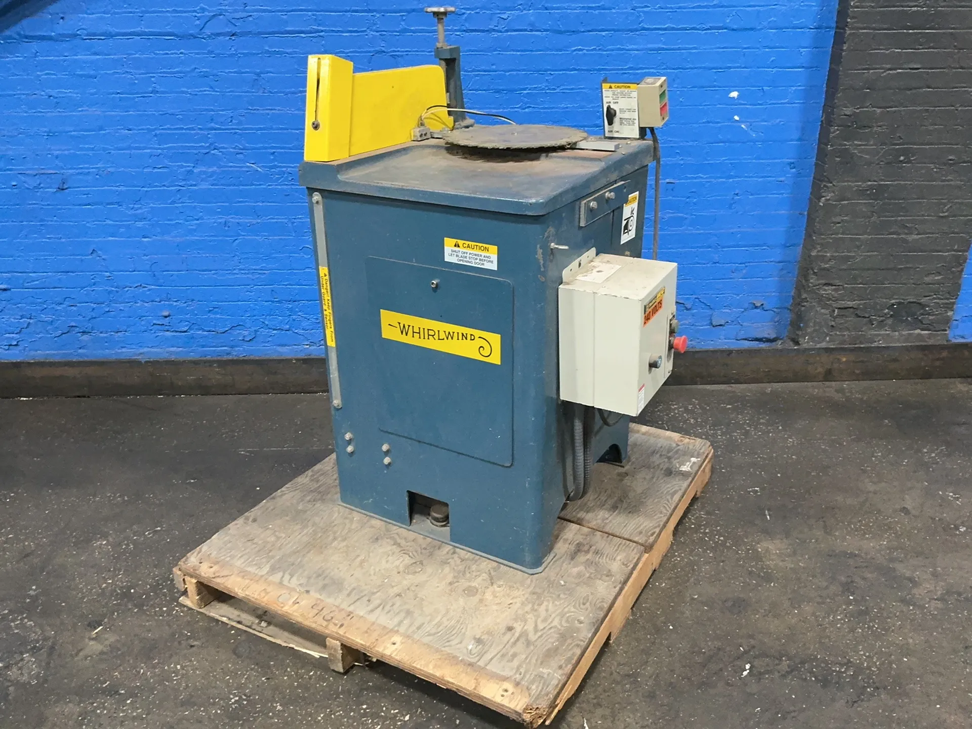 14" Whirlwind #212, upcut chop saw, foot pedal, 10 HP, 3450 RPM, 208-230/460 V.