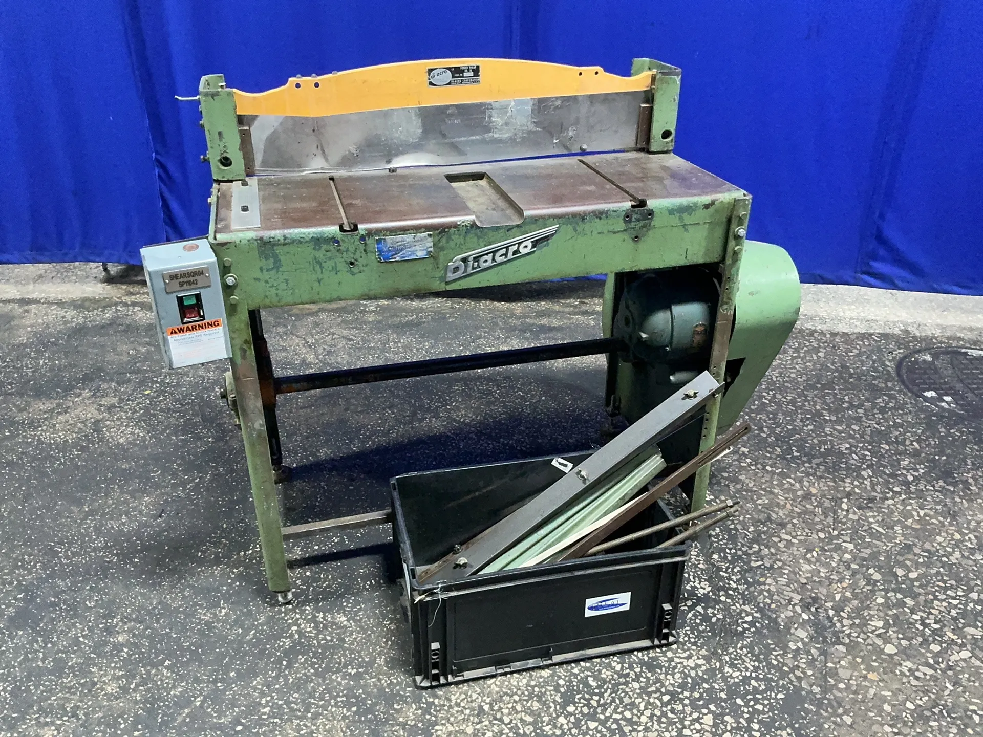Di-Acro #NO.-36, shear, 15 x 3', 1.5 HP, 1200 RPM