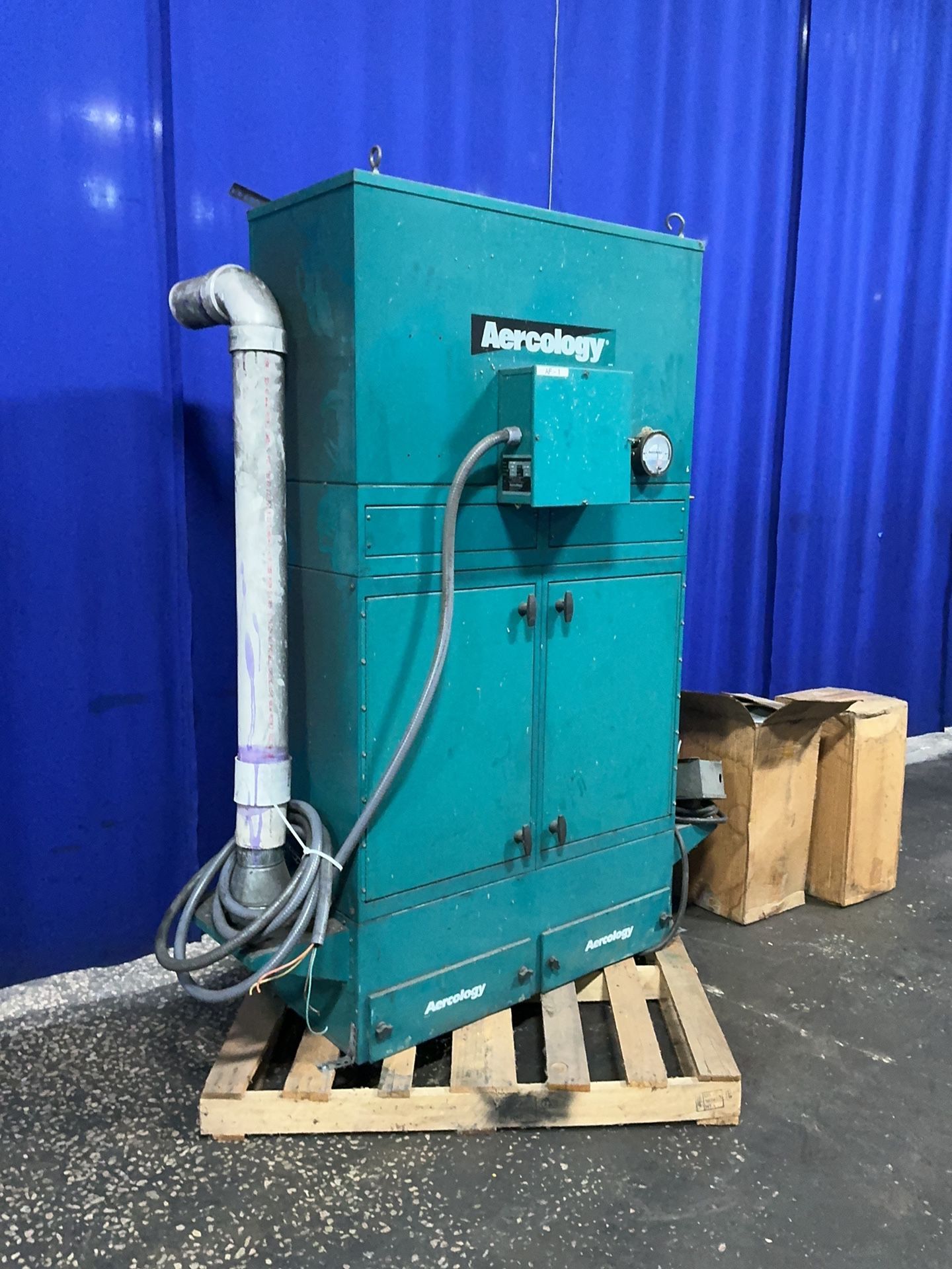 Aercology #CFF-1500, mist collector, 3 HP, 3.7 A, 460 V.