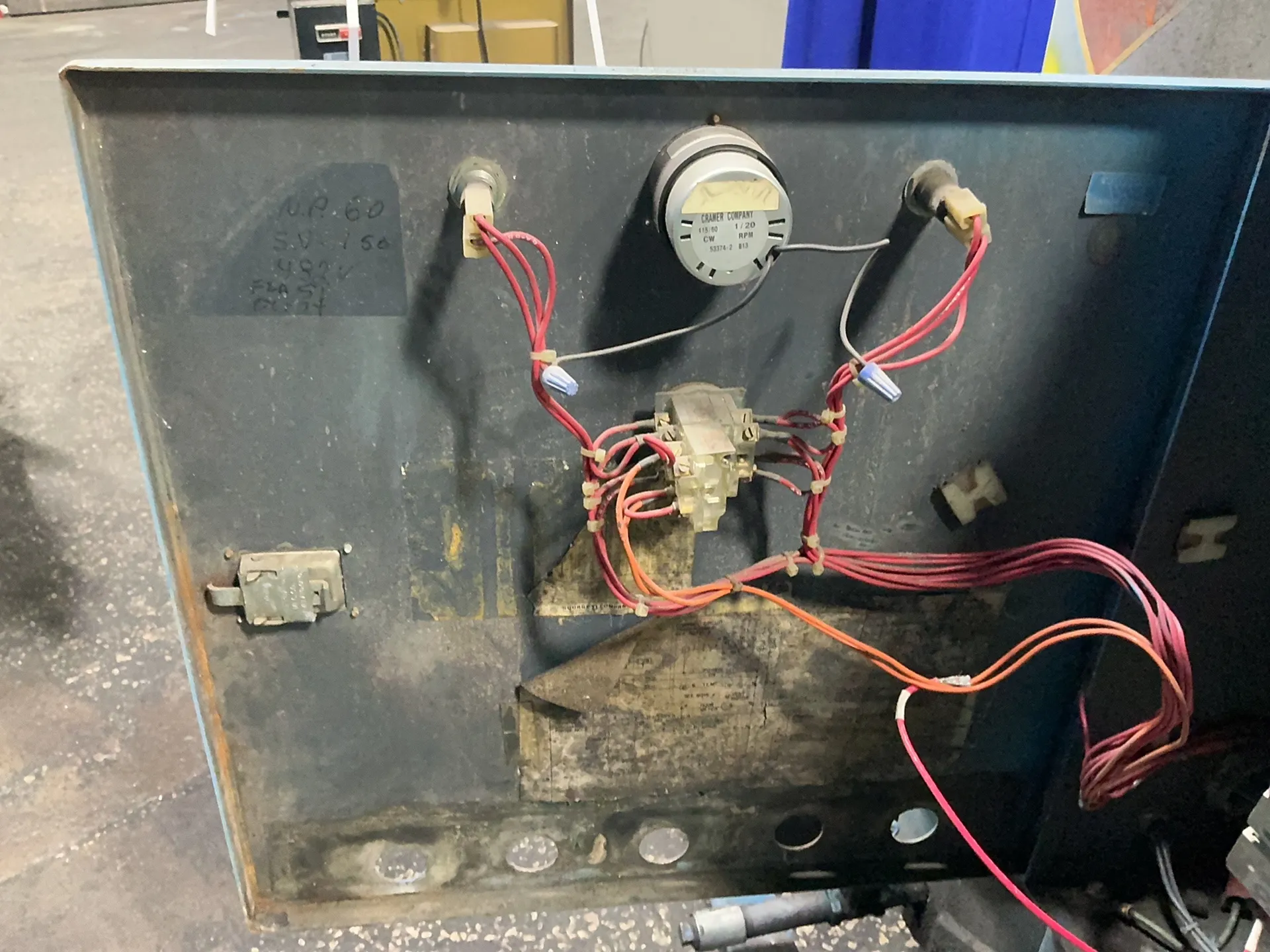Quincy #Q235, rotary screw air compressor, 50 HP, 230/460 V., 18798 hours