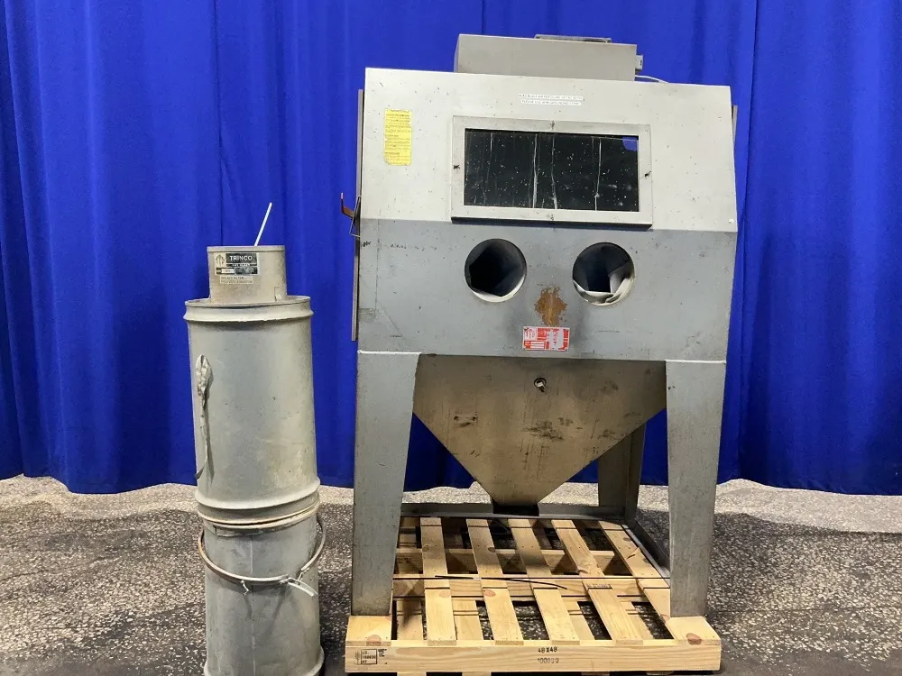 28" x 38" Trinco #48X36/BP, blast cabinet, foot switch