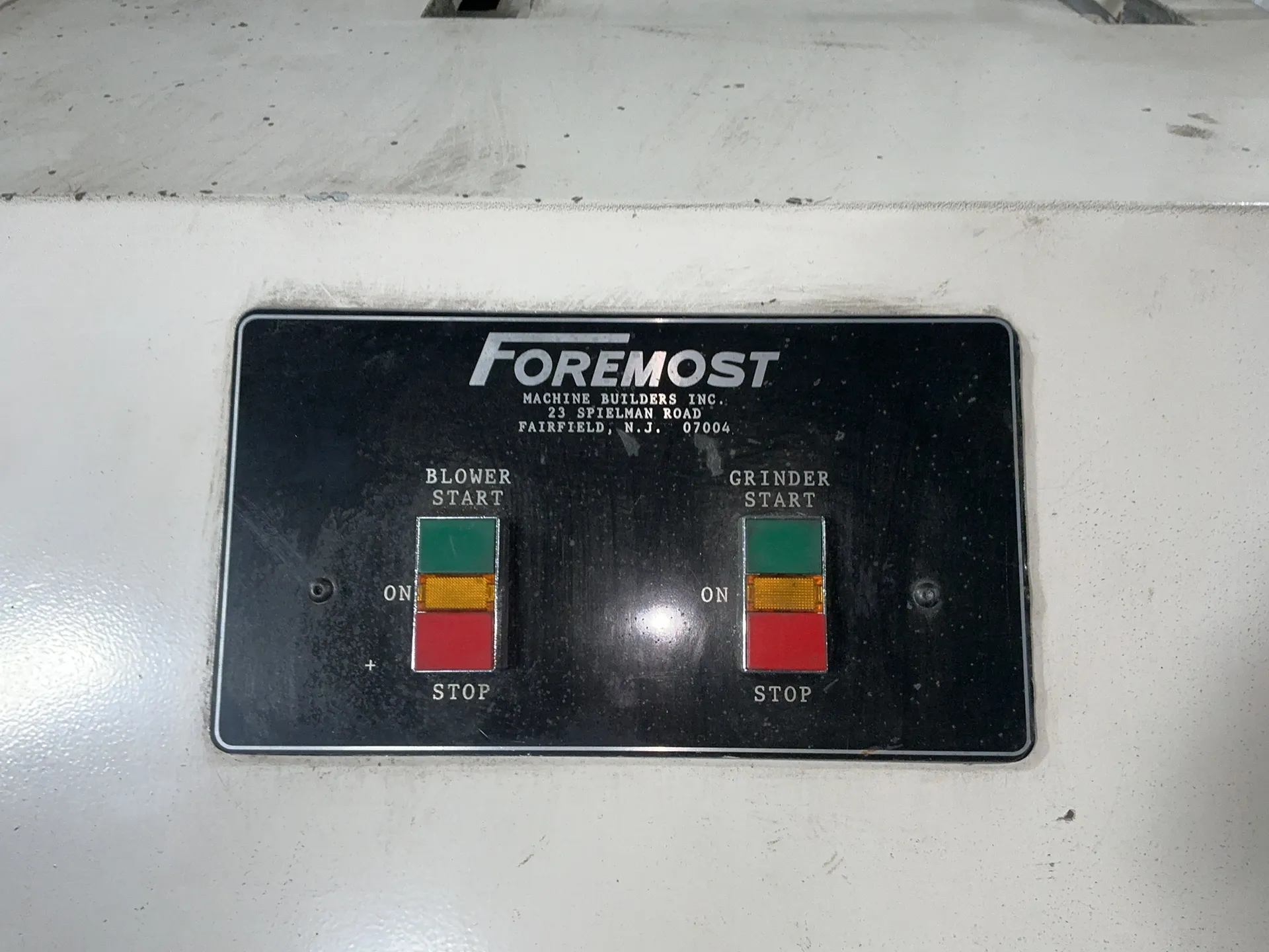19" x 117" Foremost #RMS6-18-10-40, granulator w/ feed conveyor, 2003