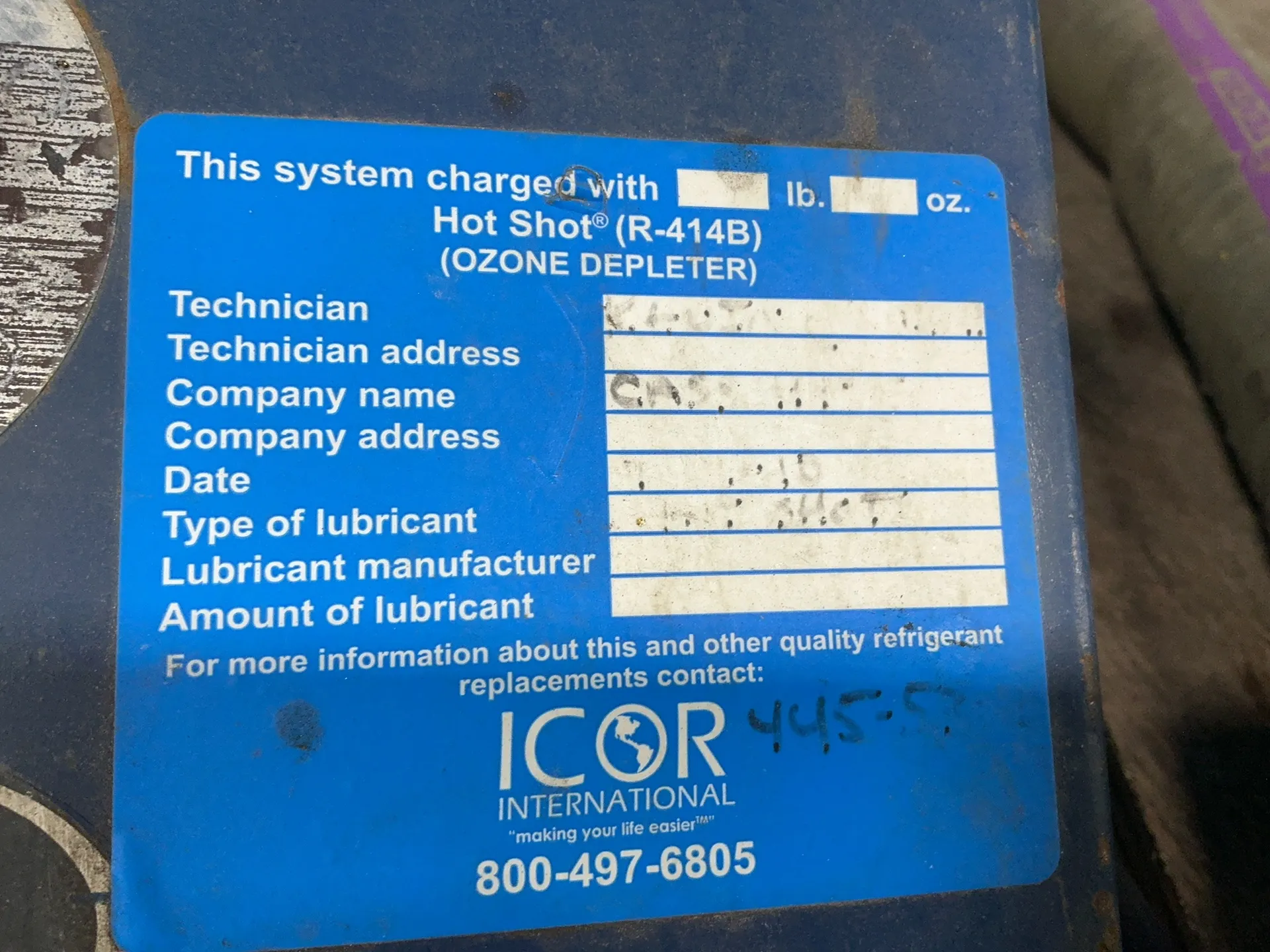 391 gallon processing tank, w/ Milk Minder ozone depleter, milk tank agitator drive
