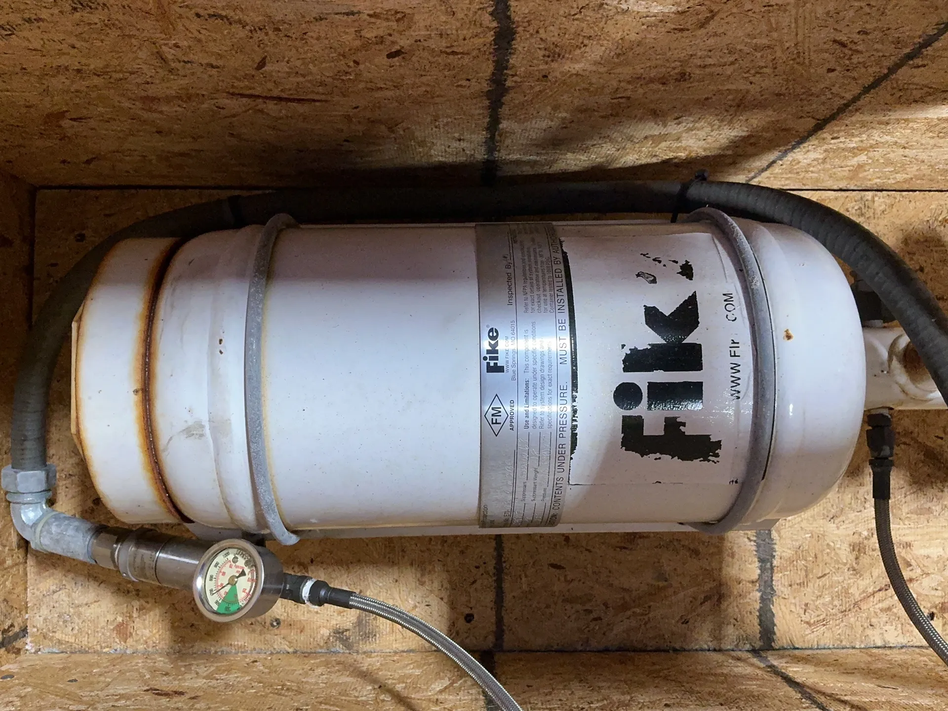 Fike #E70-035-DWJBC, explosion protection system unit, 500 PSI