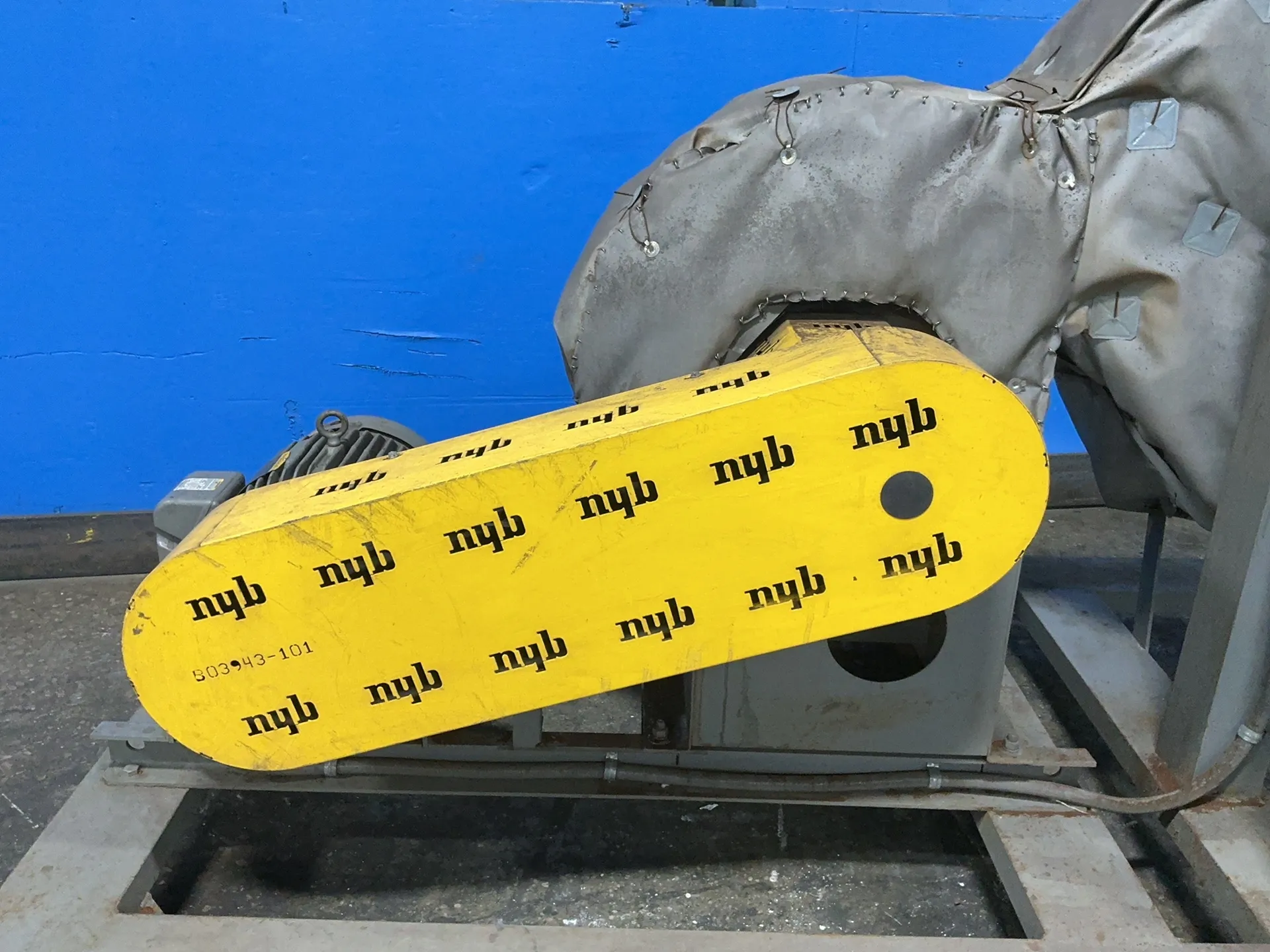 2000 CFM, NYB / Team Industrial Services, Blower Unit, 7.5 HP, 3500 RPM, 19-18/9 Amps, 750° F, 208-230/460