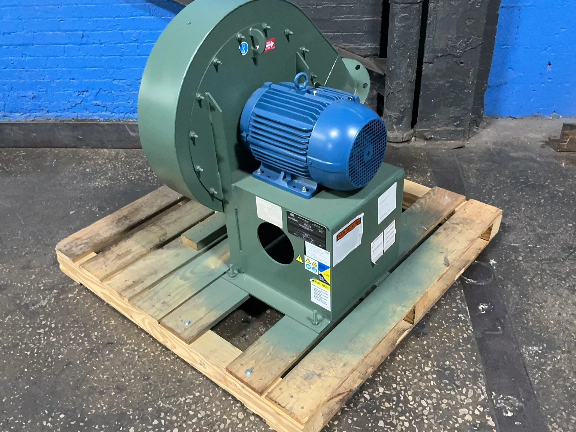 New York Blower #PRESSURE-BLOWER-ARR-4, Blower, 22.2" water gauge static pressure, 7.5 HP, 3530 RPM