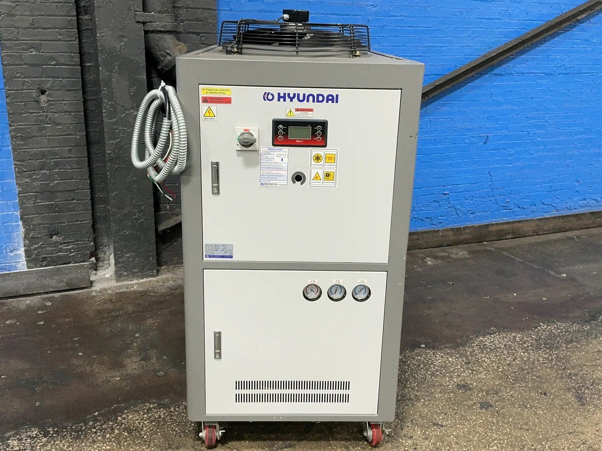 KRK #KRK-AC-050, water cooled chiller, 3.75 KW, 480 V., 3 phase, 2019