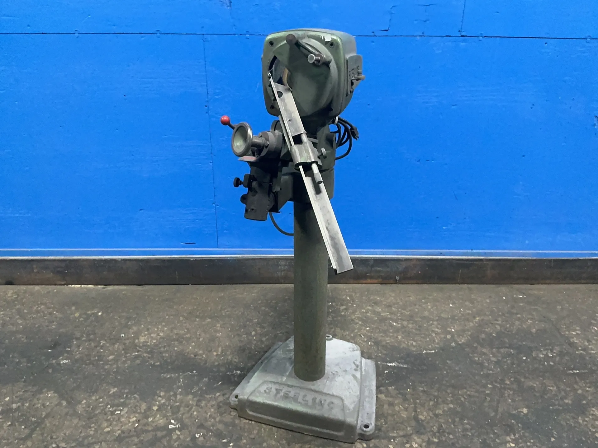 6" McDonough, pedestal grinder, 1/2 HP, 3400 RPM, 115/230 V.