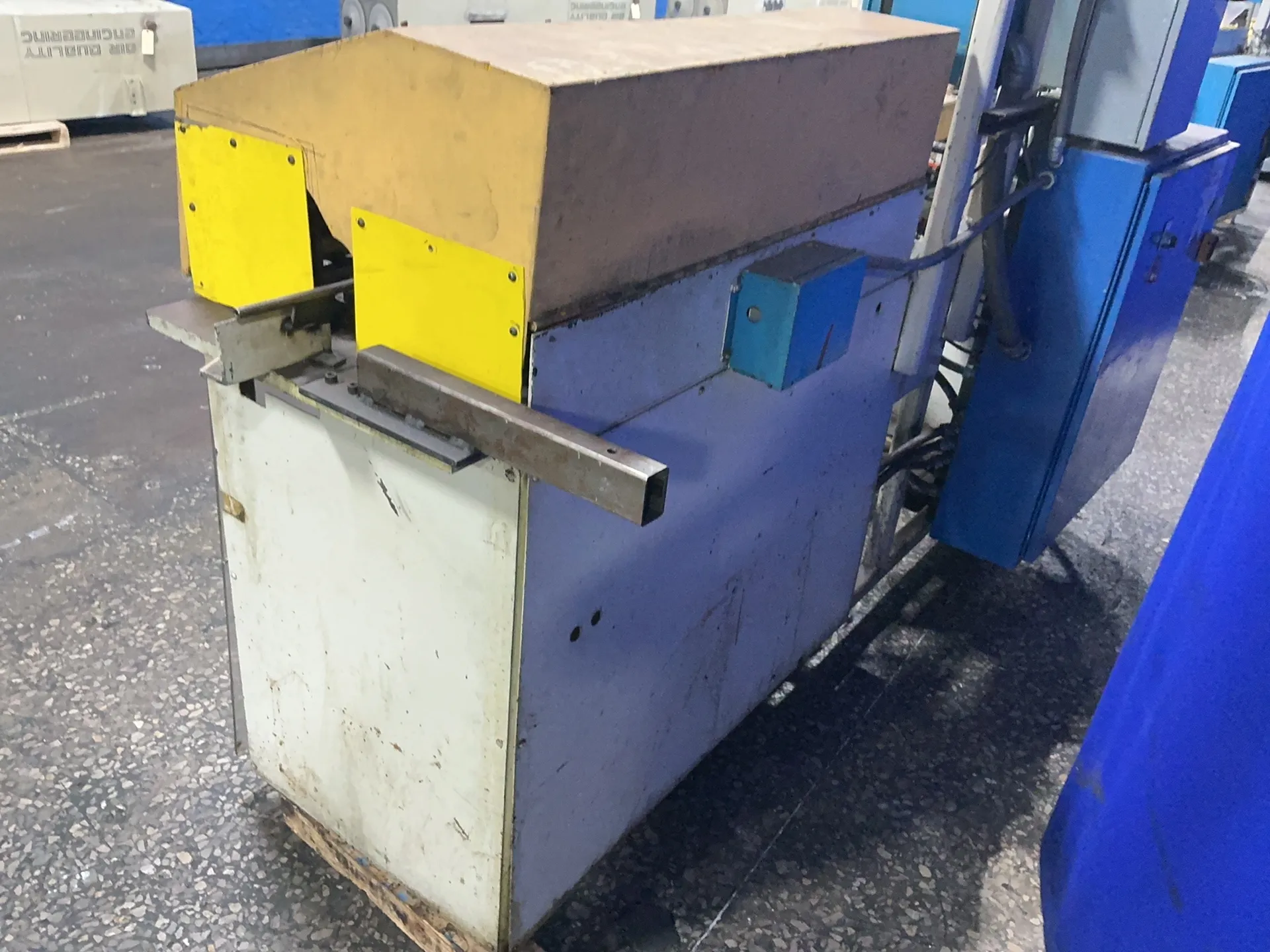 Wolverine Tube, tube cut off machine, Dynapar digital read out, 432/456/480 V., AS IS