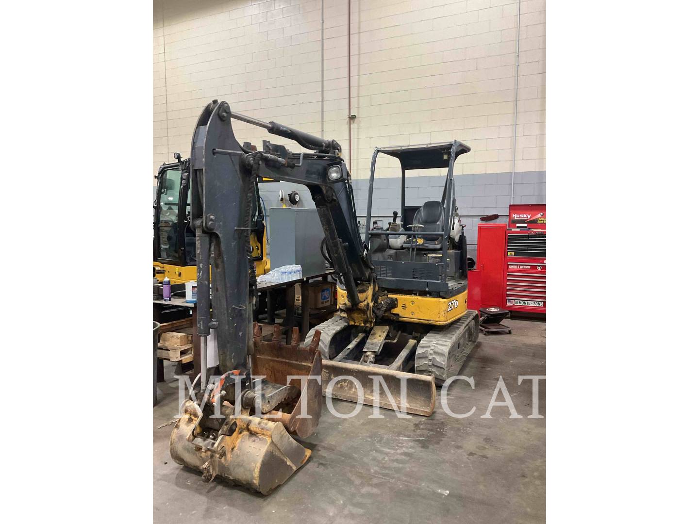John Deere 27D, Mini Excavator, 624 hours, S/N: 259710, 2014