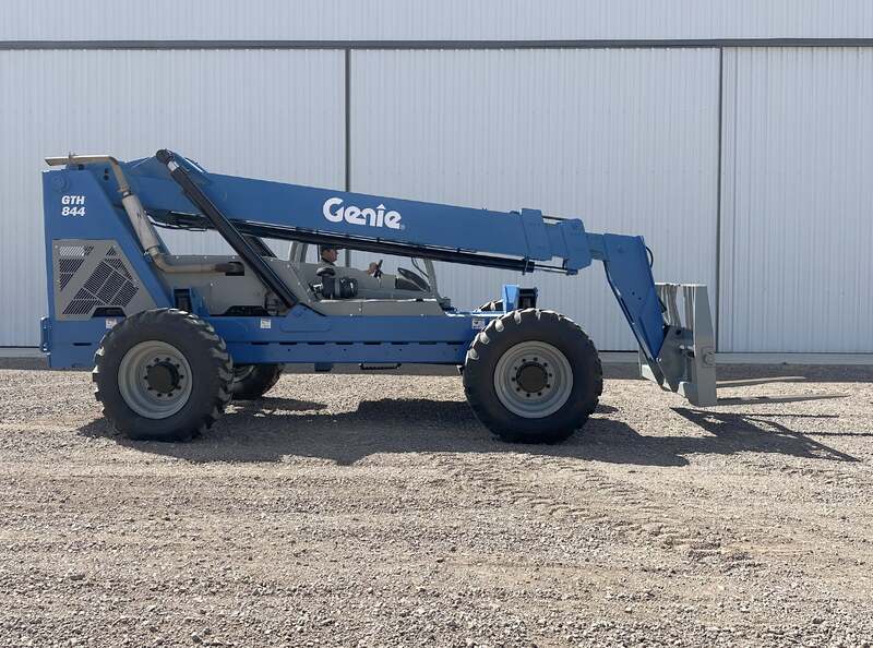 8000 lb. Genie #GTH-844, telehandler, 44' lift height, Deutz diesel engine, pneumatic tires, 2011